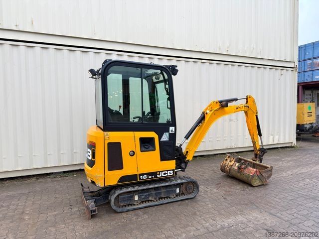 Mini excavator JCB 16C-1 /2021 BJ/848 H/verbr. Laufwerk/3xLöffel