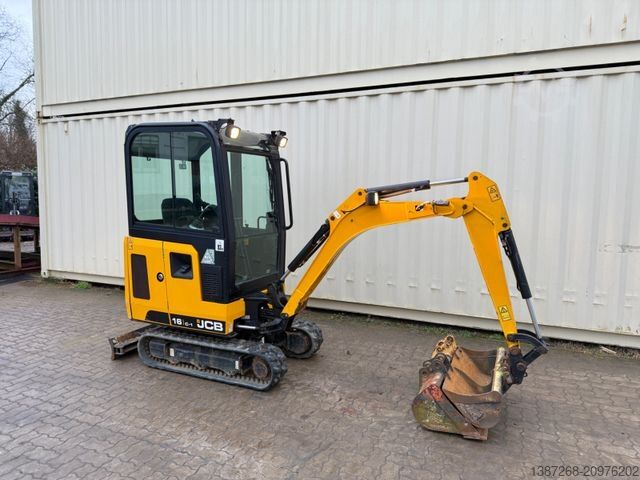 Mini excavator JCB 16C-1 /2021 BJ/848 H/verbr. Laufwerk/3xLöffel