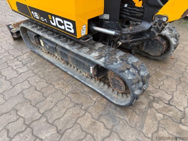 Mini excavator JCB 16C-1 /2021 BJ/848 H/verbr. Laufwerk/3xLöffel