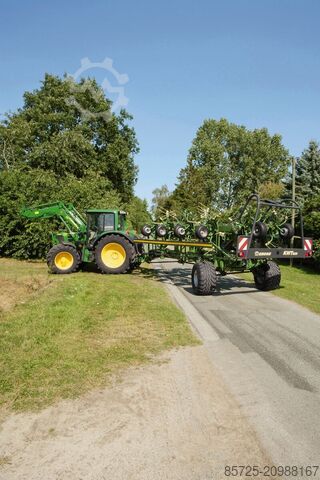 Tedder Krone getrokken schudders KWT met wielstel
