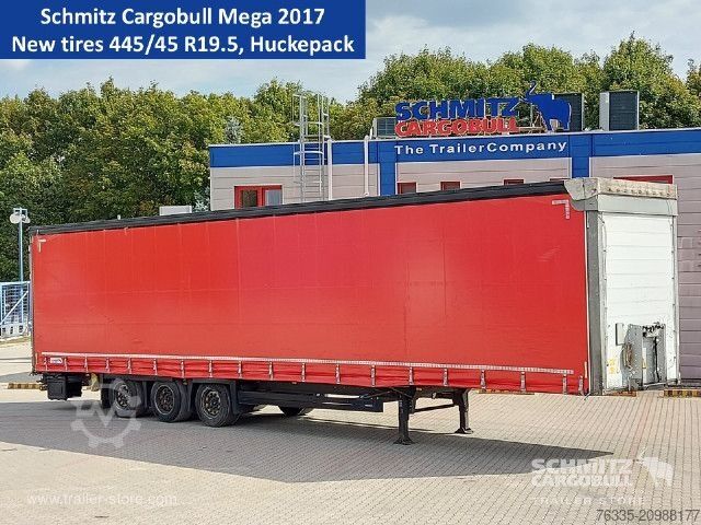 Auflieger mit Pritsche & Plane Schmitz Cargobull Curtainsider Mega