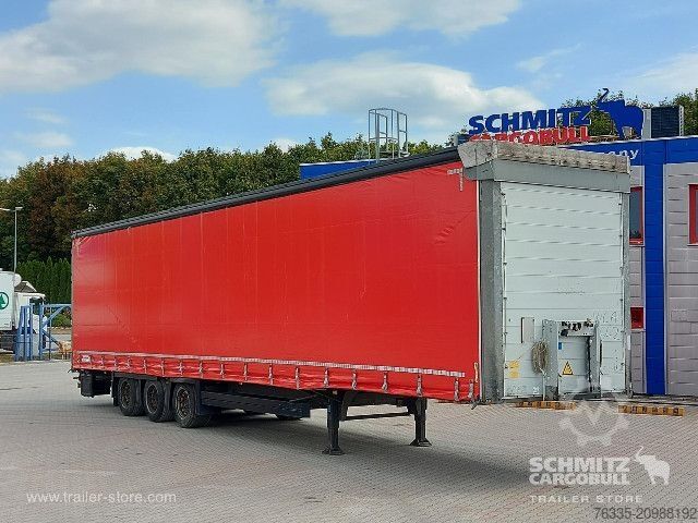 Open semitrailer with tarp Schmitz Cargobull Curtainsider Mega