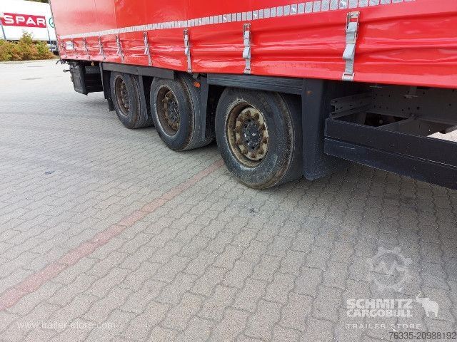 Open semitrailer with tarp Schmitz Cargobull Curtainsider Mega