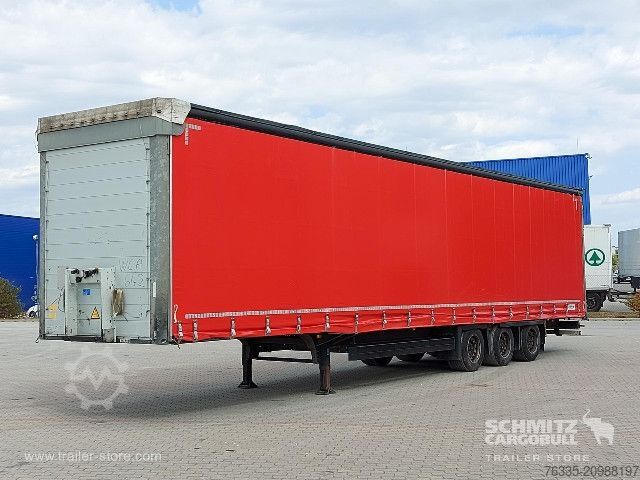 Open semitrailer with tarp Schmitz Cargobull Curtainsider Mega