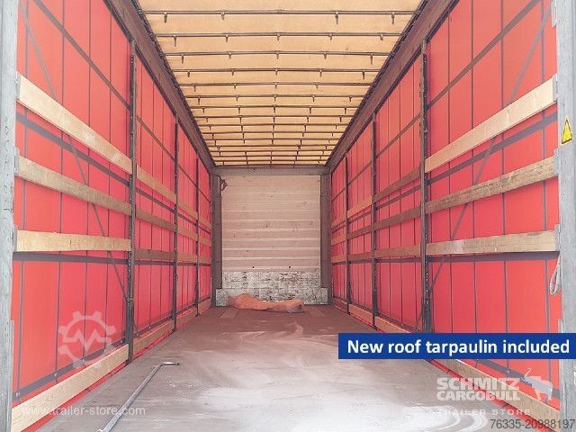Open semitrailer with tarp Schmitz Cargobull Curtainsider Mega