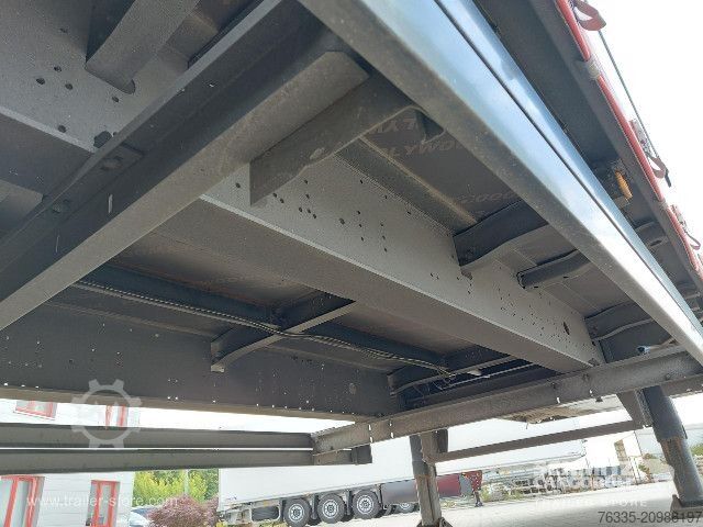 Open semitrailer with tarp Schmitz Cargobull Curtainsider Mega