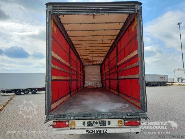 Open semitrailer with tarp Schmitz Cargobull Curtainsider Mega