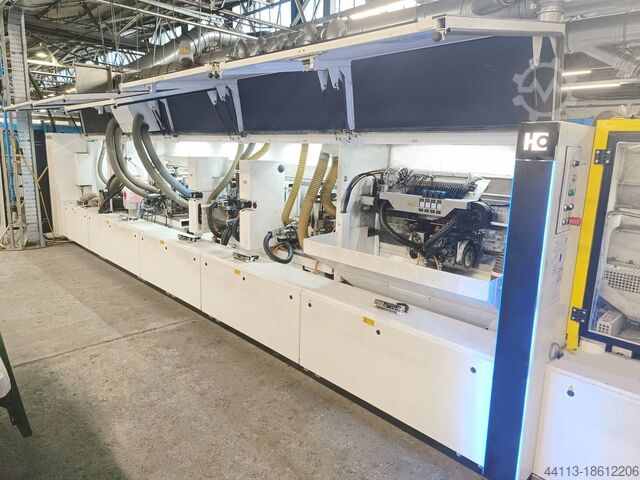 LINE OF DOUBLE SIDE SIZING/EDGE BANDING HOMAG KFL 526 EDGETEC D 610 + TBL100 + TDL310