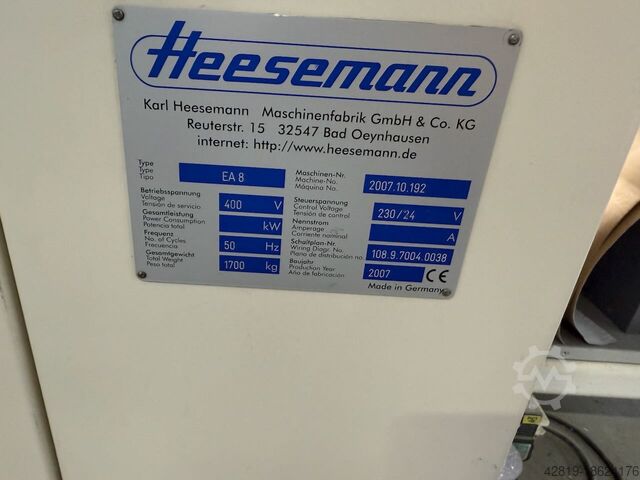 Mehrzweck - Flächenschleifautomat HEESEMANN MFA 6