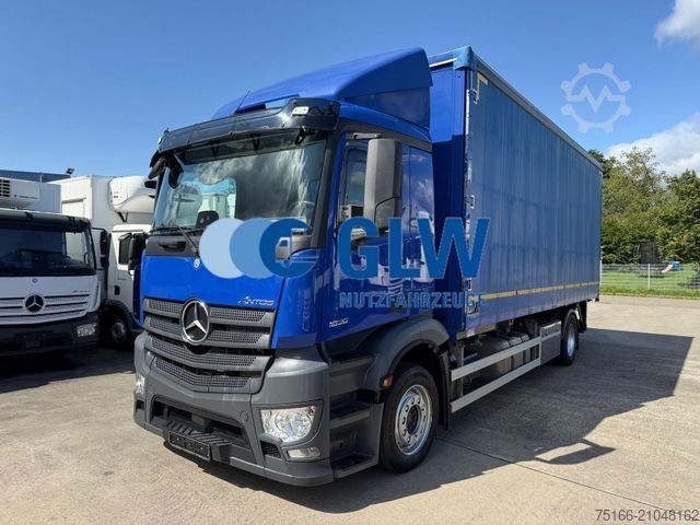 Flatbed truck MERCEDES-BENZ ANTOS 1836 L Pritsche/Plane 7,20 m*SCHIEBE