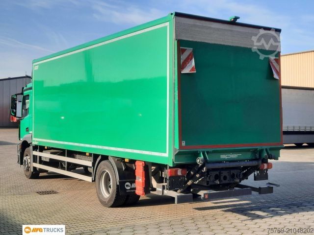 LKW mit Kofferaufbau MERCEDES-BENZ 1827 L ACTROS Koffer 7,35 m mit Tür + LBW 2t