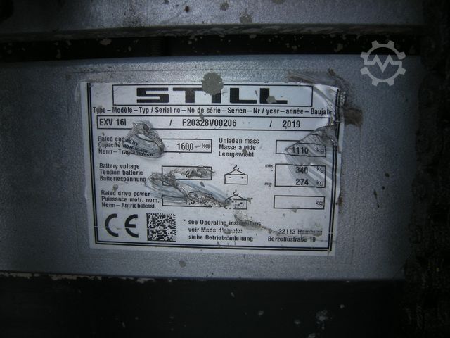 Hochhubwagen STILL EXV 16 L