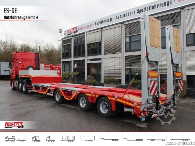 Tieflader-Sattelauflieger FAYMONVILLE MAX Trailer MAX100 Semi-Tieflader Radmulden