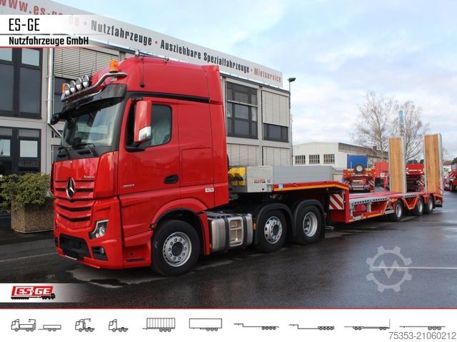 Tieflader-Sattelauflieger FAYMONVILLE MAX Trailer MAX100 Semi-Tieflader Radmulden