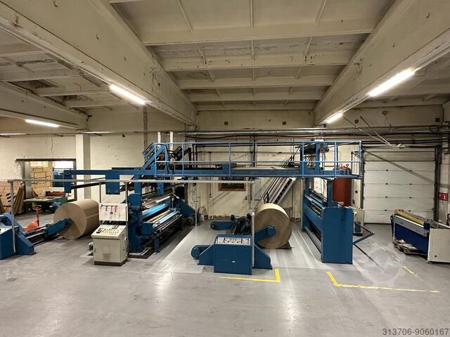 Cardboard production Single face / 2 ply-  corrugator 
