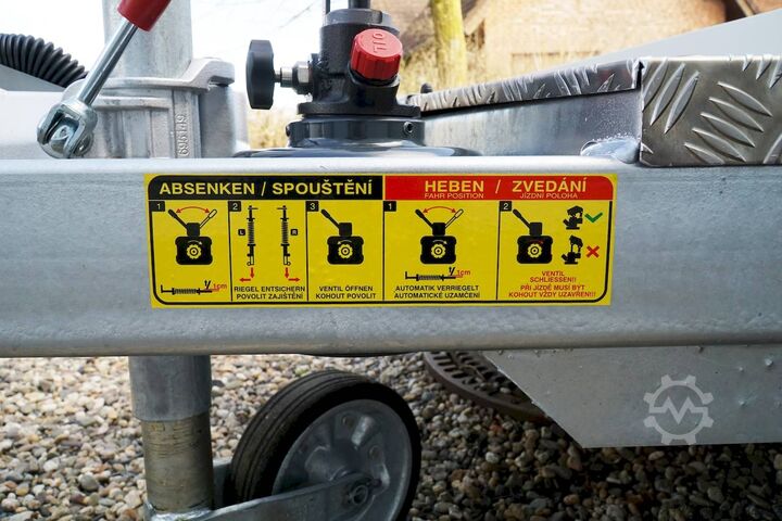 Absenkanhänger Vezeko HUSKY FB 35.35 345X162X10CM 3500KG ABSENKER