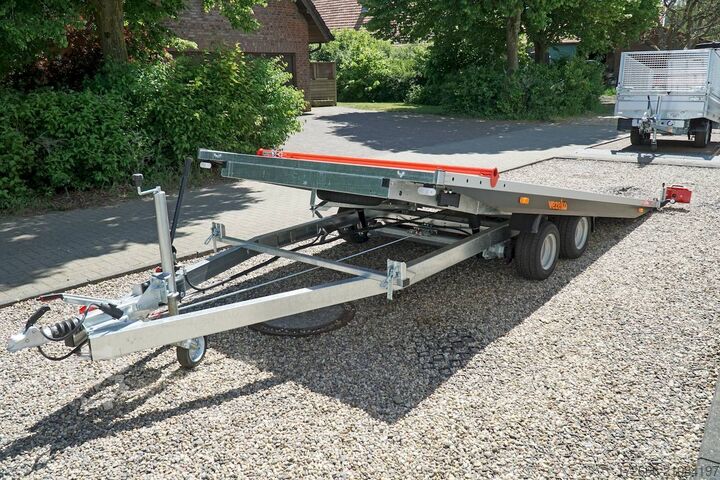 Autotransporter Vezeko IMOLA 30.43 RACE MASTER | HANDSEILWINDE 502X209CM 3000KG AUTOTRAILER