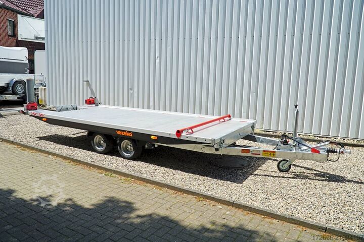 Autotransporter Vezeko IMOLA 30.43 RACE MASTER | HANDSEILWINDE 502X209CM 3000KG AUTOTRAILER