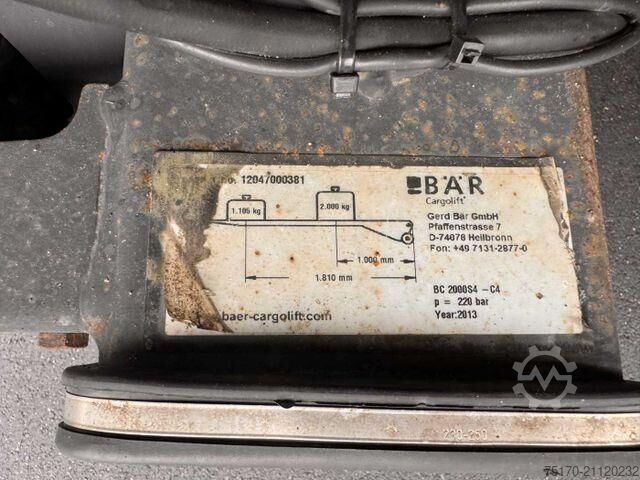 Refrigerated/frozen transport Rohr RZK/18 IV Carrier LBW 2.000kg Durchlade