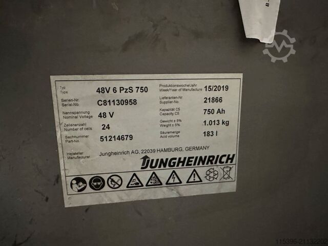 Elektro 4 Rad-Stapler Jungheinrich EFG 320 - TRIPLEX 4,4 m