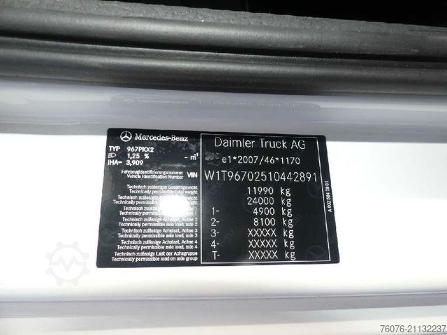 LKW mit Kofferaufbau MERCEDES-BENZ 1224 L LBW 1.5t Retarder 1 Bett Heizung Klima