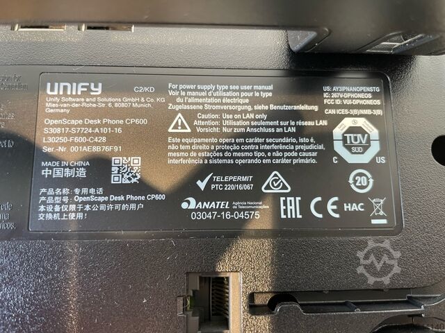 OpenScape Desc Phone Unify CP600 ; CP710