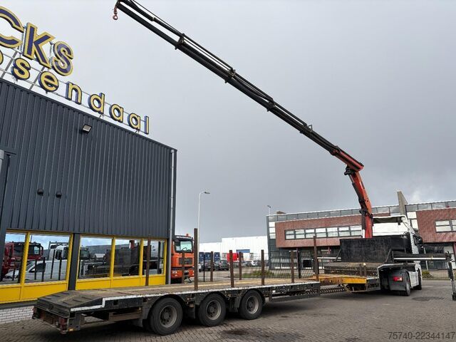 Semi low loader Broshuis PALFINGER 17502 5x + EXTENTABLE 3M + 3x AXLE ST...