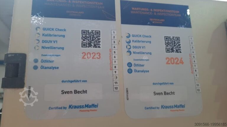 Injection molding machine KraussMaffei KM110-340 C1, MC4