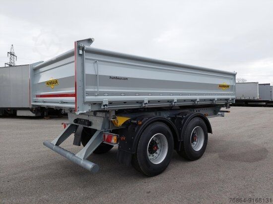 Three-way tipper trailer HUMBAUR HTK195024 TANDEM 3-SEITENKIPPER VERZINKT, SAF-ACHSEN,