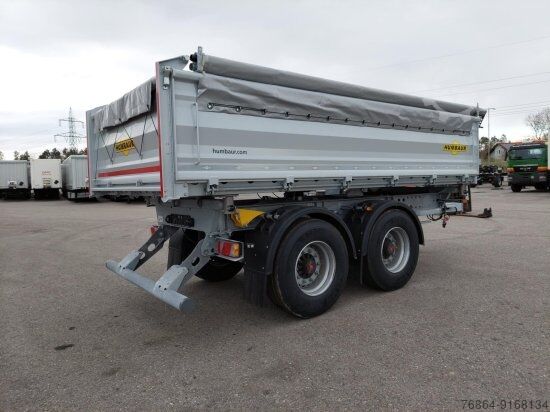 Three-way tipper trailer HUMBAUR HTK195024 TANDEM 3-SEITENKIPPER VERZINKT, SAF-ACHSEN, ROLLPLANE,