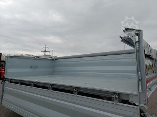 Three-way tipper trailer HUMBAUR HTK195024 TANDEM 3-SEITENKIPPER VERZINKT, SAF-ACHSEN, ROLLPLANE,