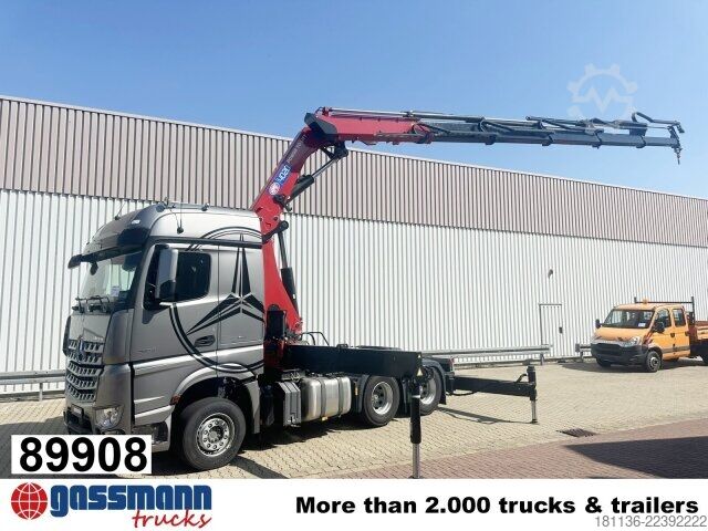 Standard tractor unit Mercedes-Benz Arocs 2653 6x4, Kran HMF 4020, Funk, Retarder