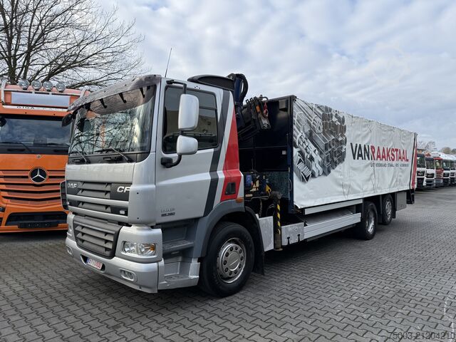 LKW mit Pritsche (offen) Daf CF85 360 6X2*4 Kran HMF 1075