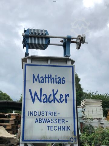 Chamber filter press, base frame + pump Häcker KFP 1200