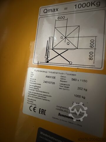 Jungheinrich AMX10E used Jungheinrich Scheren-Hubwagen AMX 10e