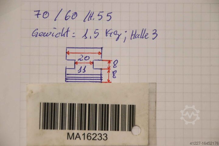 Interchangeable jaws unbekannt Breite 20 mm