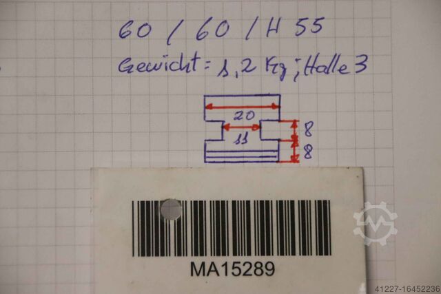 Interchangeable jaws unbekannt Breite 20 mm