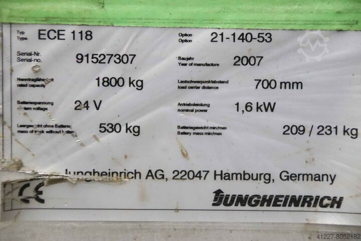 Drawbar complete with drive Jungheinrich ECE 118
