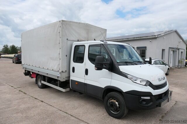 Transporter mit Pritsche & Plane iveco Daily 70C18H D70C DoKa LBW Klima Tempomat Standheizung COC