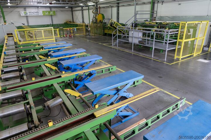 Line for micro-jointing (finger jointing) Famat Grecon KVH