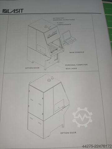 Fiber laser Lasit Scriptograph CompactMark G 5Fly Kurzplus
