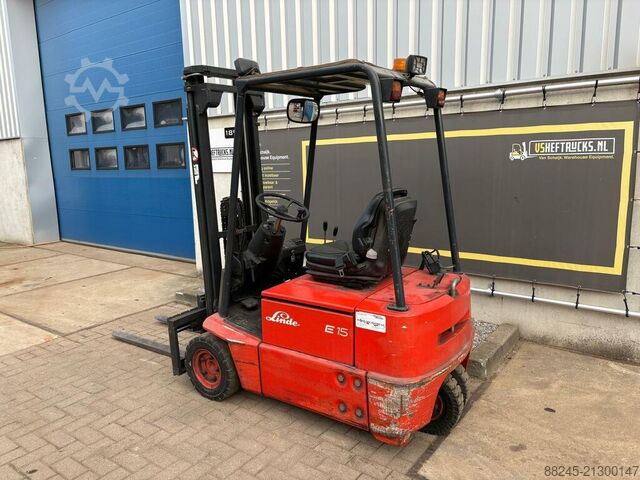 Elektrischer Duplex Gabelstapler Linde E15, VS-22621 LINDE E15