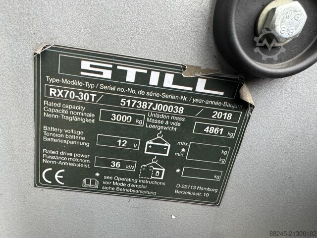 VS-22371 Triplex LPG Gabelstapler Still RX70-30T Baujahr 2018, Hubhöhe 6.040mm STILL RX70-30T