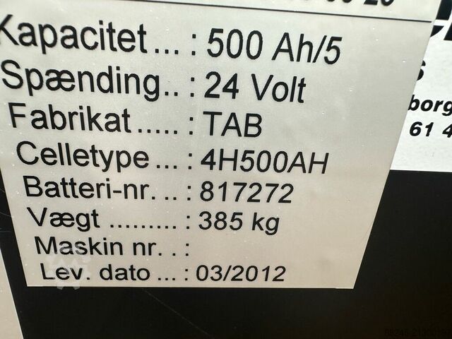 VS-22490 Triplex reach truck Jungheinrich 5400mm Freelift JUNGHEINRICH ETVA12.5G 115-525 DZ