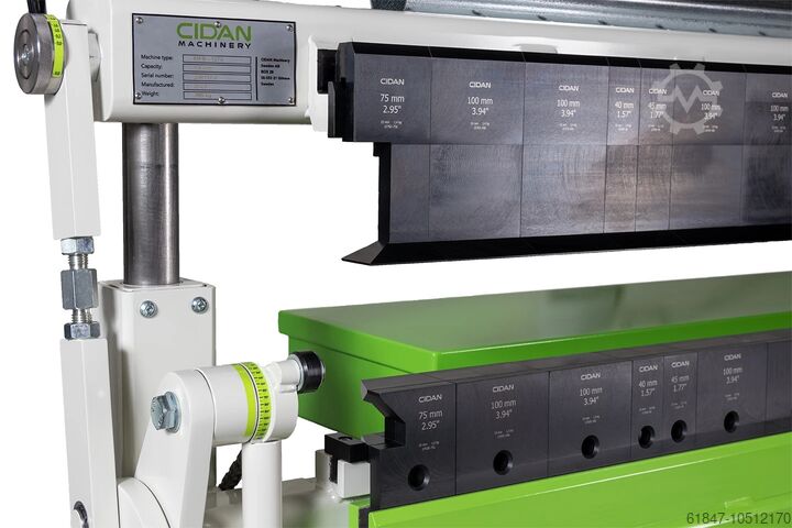 Schwenkbiegemaschine CIDAN MFB 1270 oder MF 2040