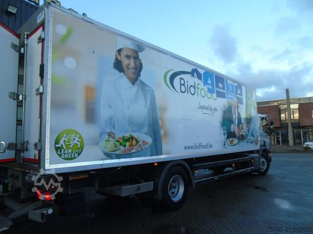 Box body Scania P 310 + EURO 5 + LIFT + 19T