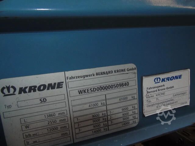 Curtain sided Krone 3x BPW 2.81 HEIGHT