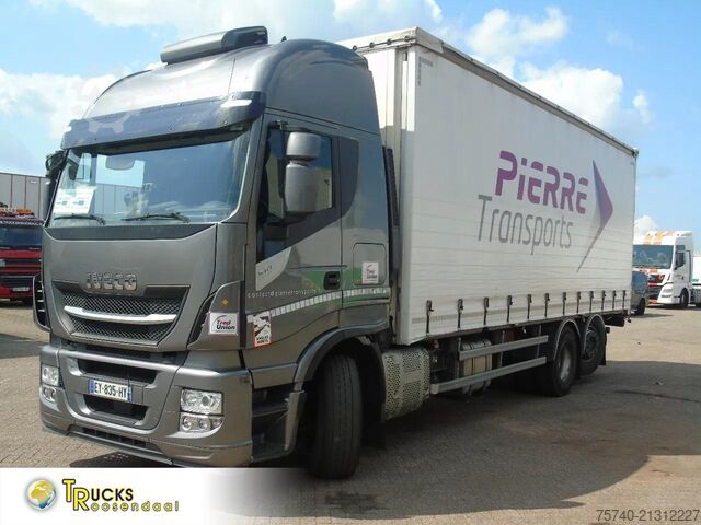 Curtain sided Iveco Stralis 510 + EURO 6 + STEERING AXLE