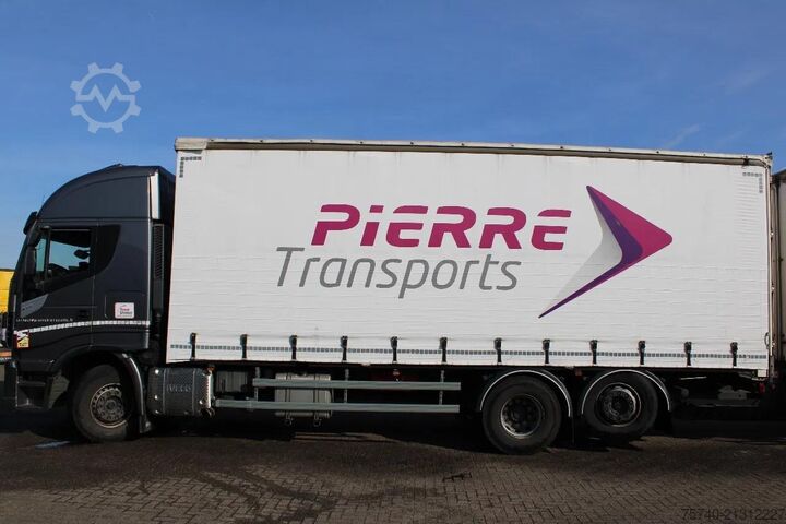 Curtain sided Iveco Stralis 510 + EURO 6 + STEERING AXLE