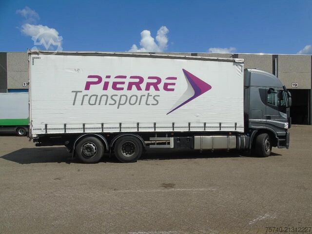 Curtain sided Iveco Stralis 510 + EURO 6 + STEERING AXLE